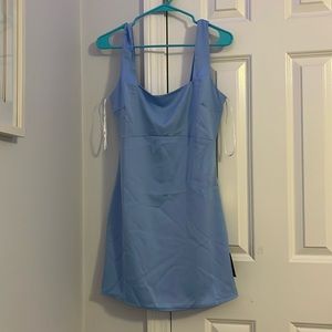 mini dress light blue size Medium